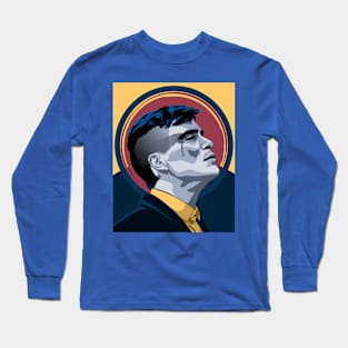 Cillian Murphy Retro Portrait Long Sleeve T-Shirt